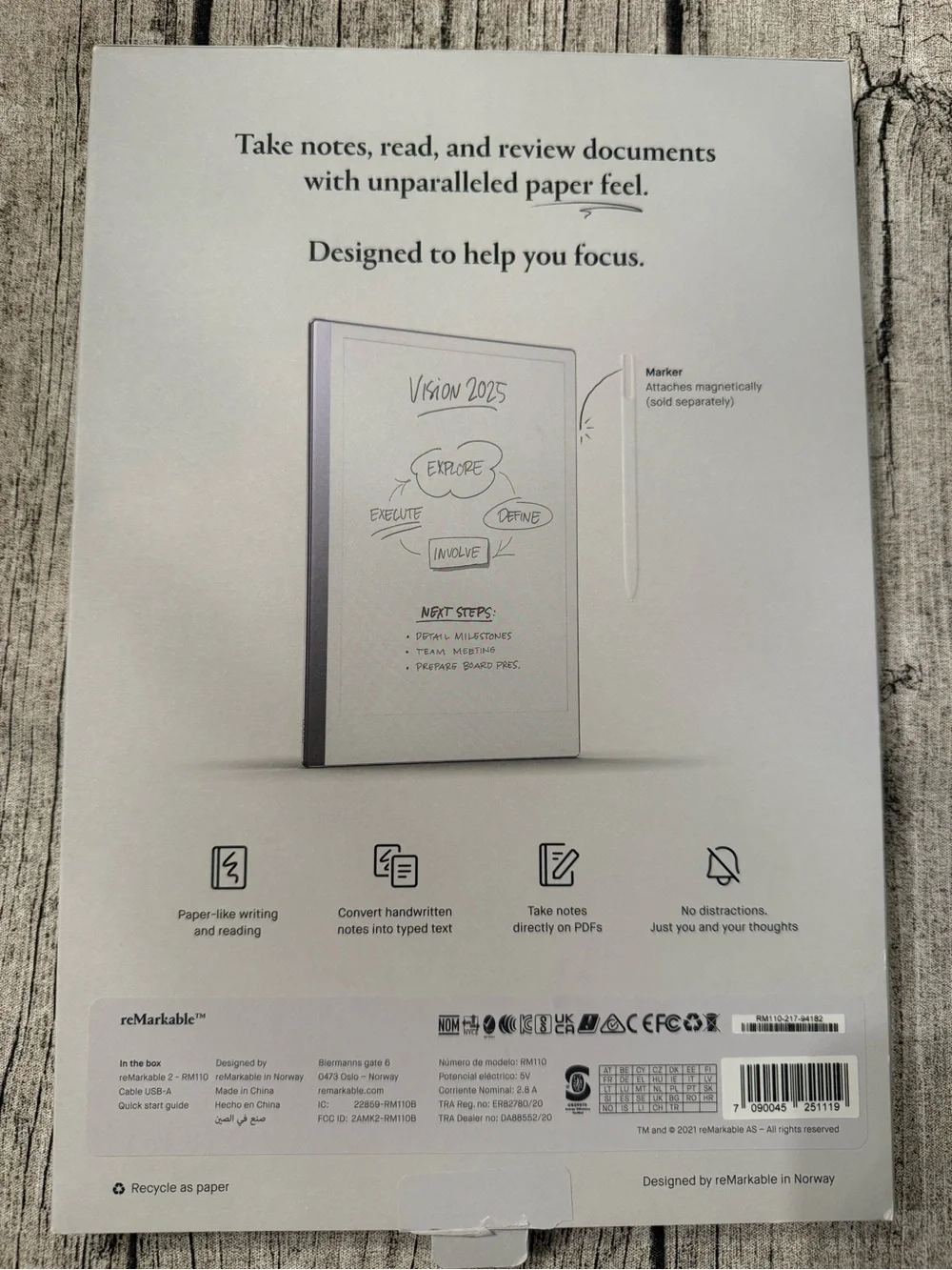 Remarkable2 tablet + Stylus - New!